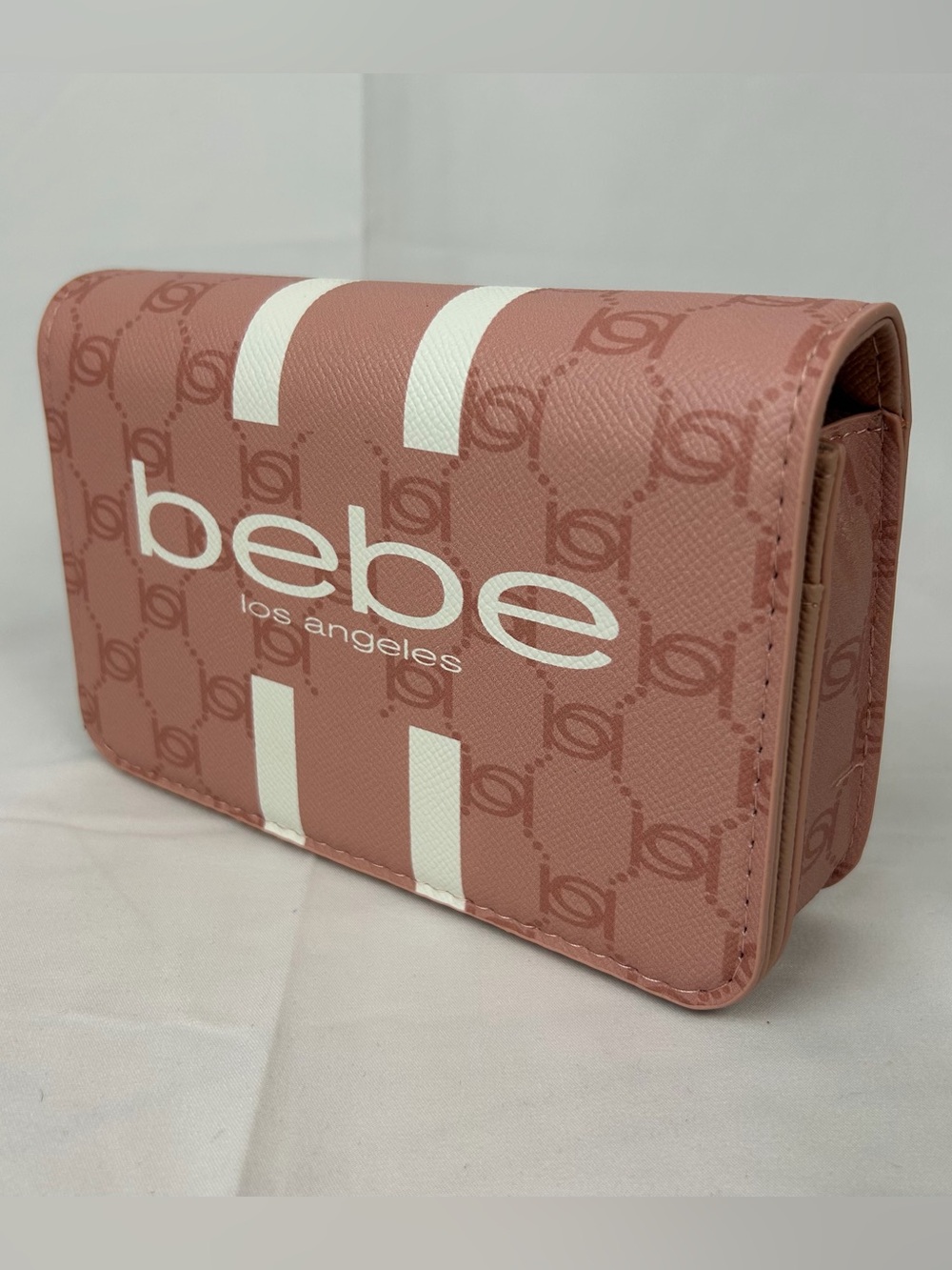 *NEW* Bebe Paisley Flap Crossbody / Clutch Purse Blush Pink
